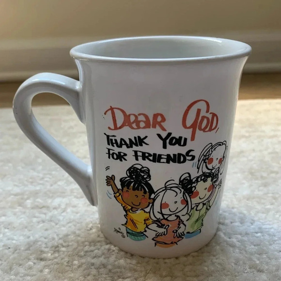 MULBERRY HOME COLLECTION DEAR GOD
THANK YOU FOR FRIENDS COFFEE CUP MUG - Picture 1 of 7